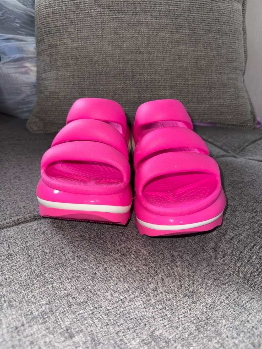 CROCS Platform MEGA CRUSH TRIPLE STRAP PINK CRUSH Women’s 8.0
